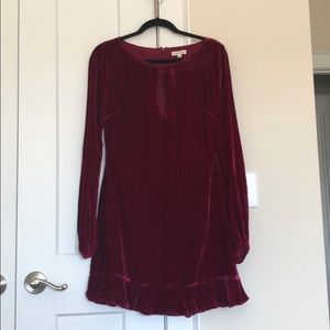 For Love & Lemons Velvet Minidress